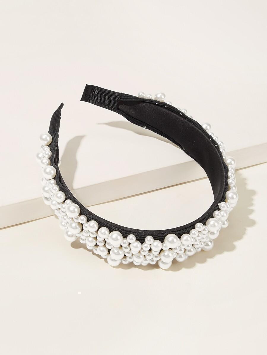 Faux Pearl Design Headband