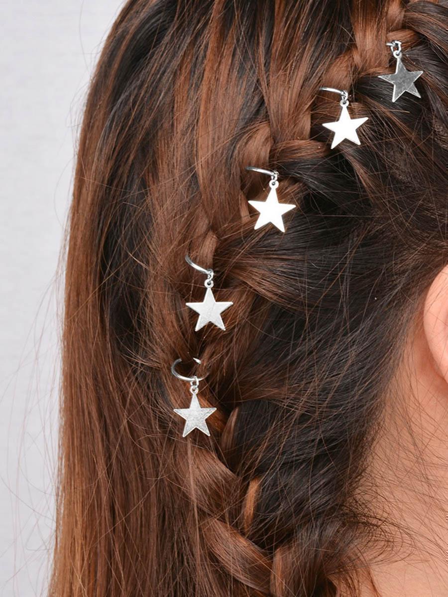 Star Shaped Hair Ring Set