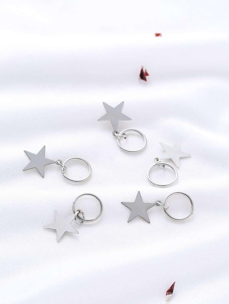 Star Shaped Hair Ring Set